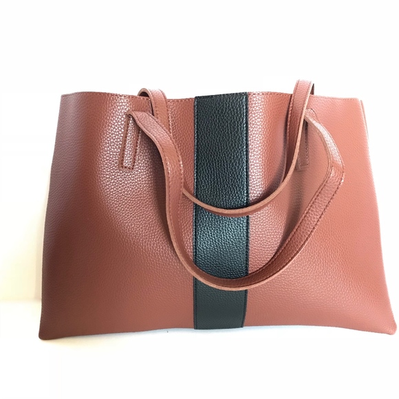 vince camuto leather tote